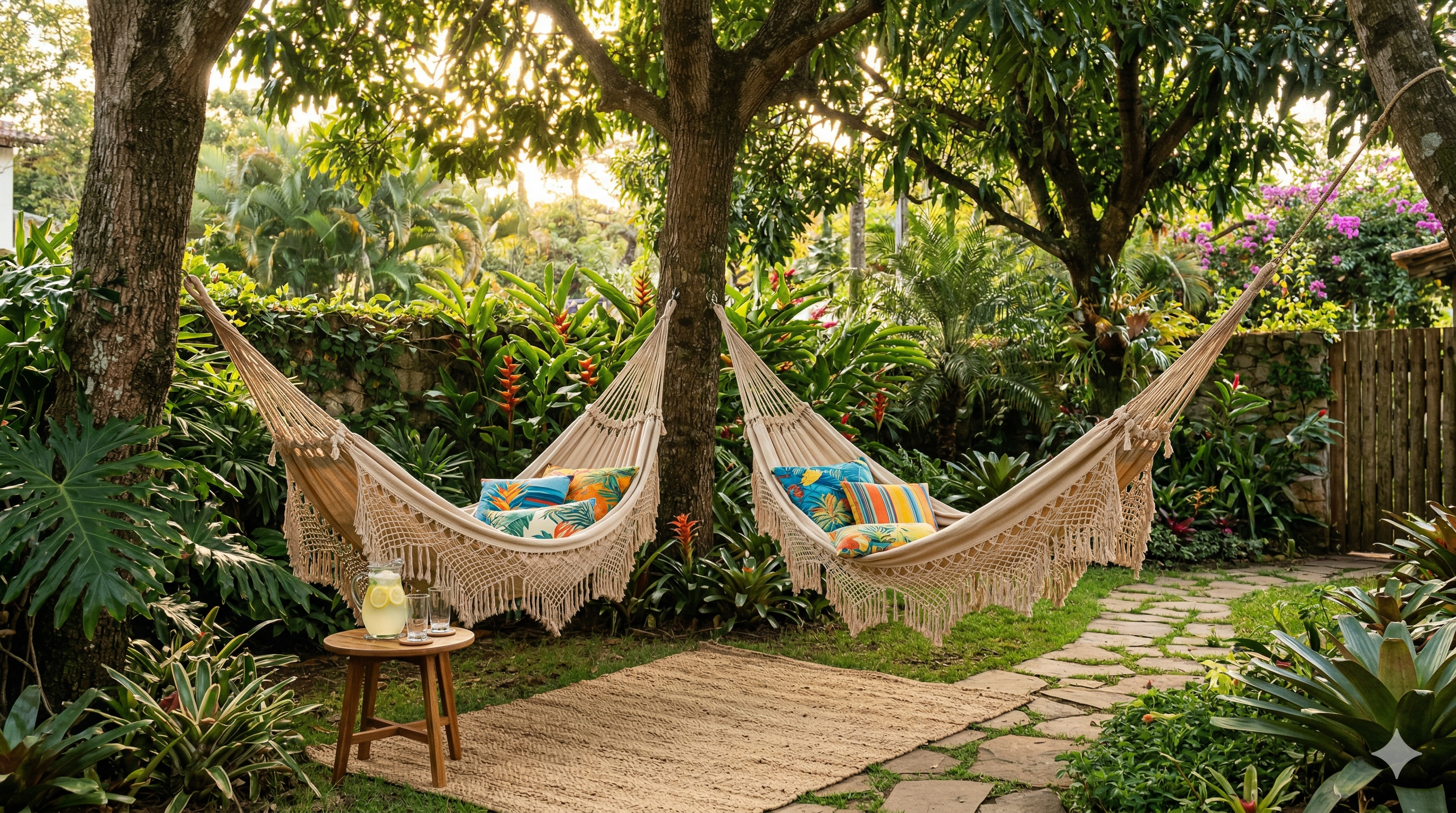 Área de Descanso com Redes