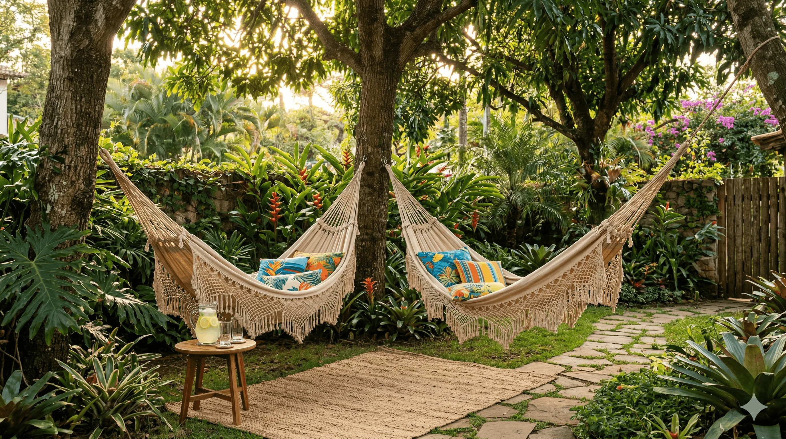 Área de Descanso com Redes
